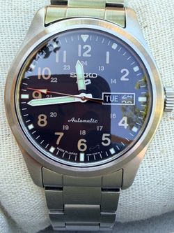 Seiko 5 Sports SRPG27 — Full Kit Field/Military Automatic Watch  | Brand New Never Worn