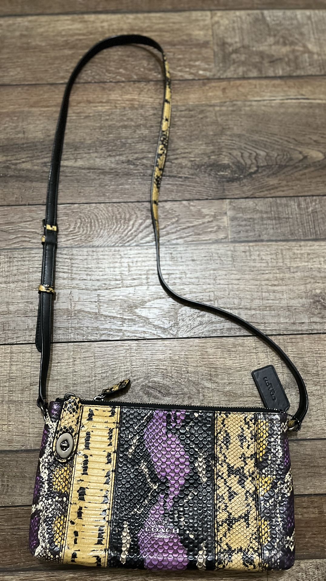 AUTHENTIC COACH SNAKESKIN CROSSBODY
