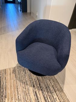 Swivel Accent Chair Denim