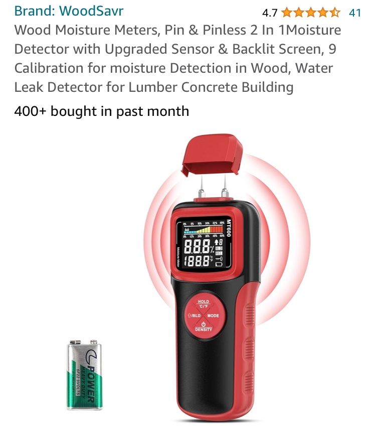 Wood Moisture Meter (New In Box)