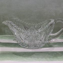 American Cut Brilliant Gravy Boat/ Creamer