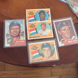 Old baseball cards rookie and veteran 1953 