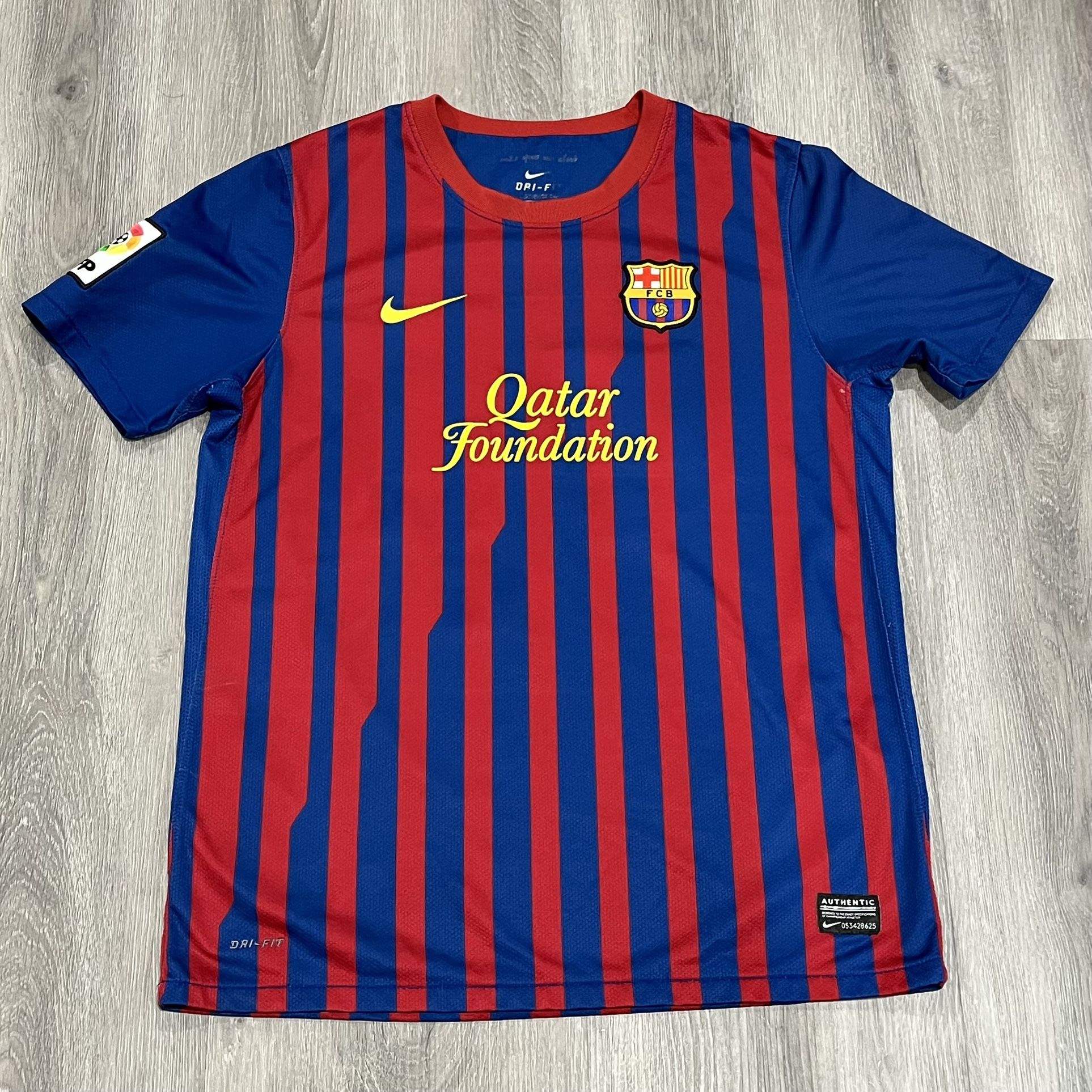 Barcelona Jersey Youth XLarge Red Blue Football Shirt Nike 2011-2012
