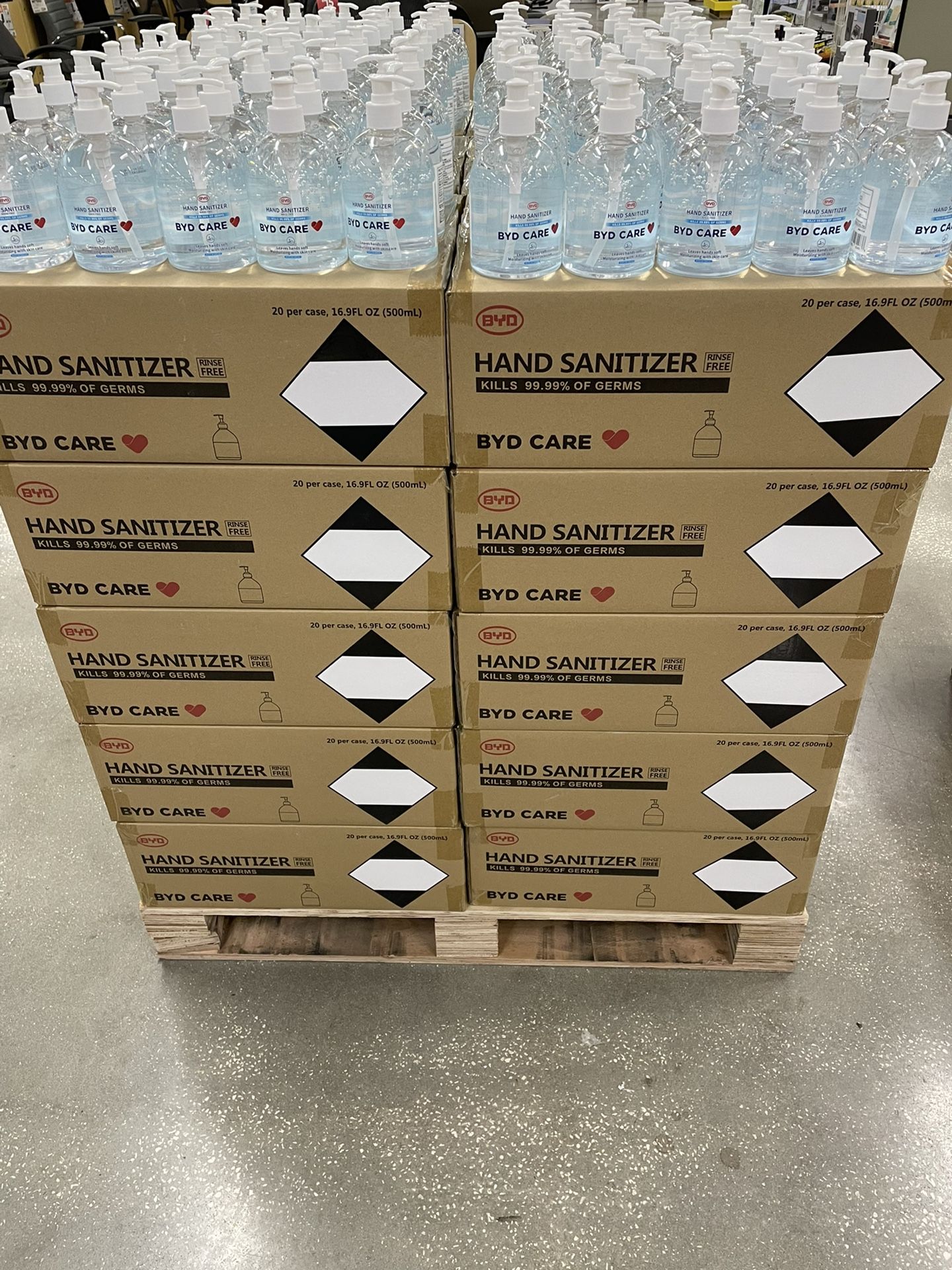 Case Of Hand Sanitizer