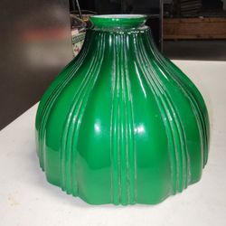 Antique glass lamp shade