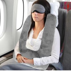 Relax love Travel Pillow Cushion for Car Seat U-Shape Sleeper Hold Travel Pillow Soft Kids Car Seat Sleeping Pillow Supports Head Neck for Long Journe