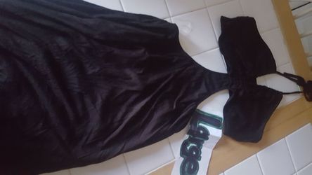 Brand new with tags long, Black dress with lining-size large misses