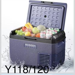 Y119🔥12 Volt Car Refrigerator, Electric Cooler Portable Freezer APP Control, 32Quart(30L) RV Car Fridge-4℉-68℉, 12/24V DC100-240 Volt AC for Outdoor 