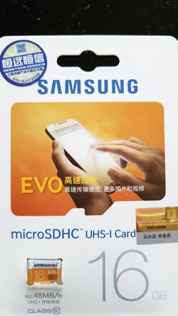 Samsung Evo 16gb microSDHC