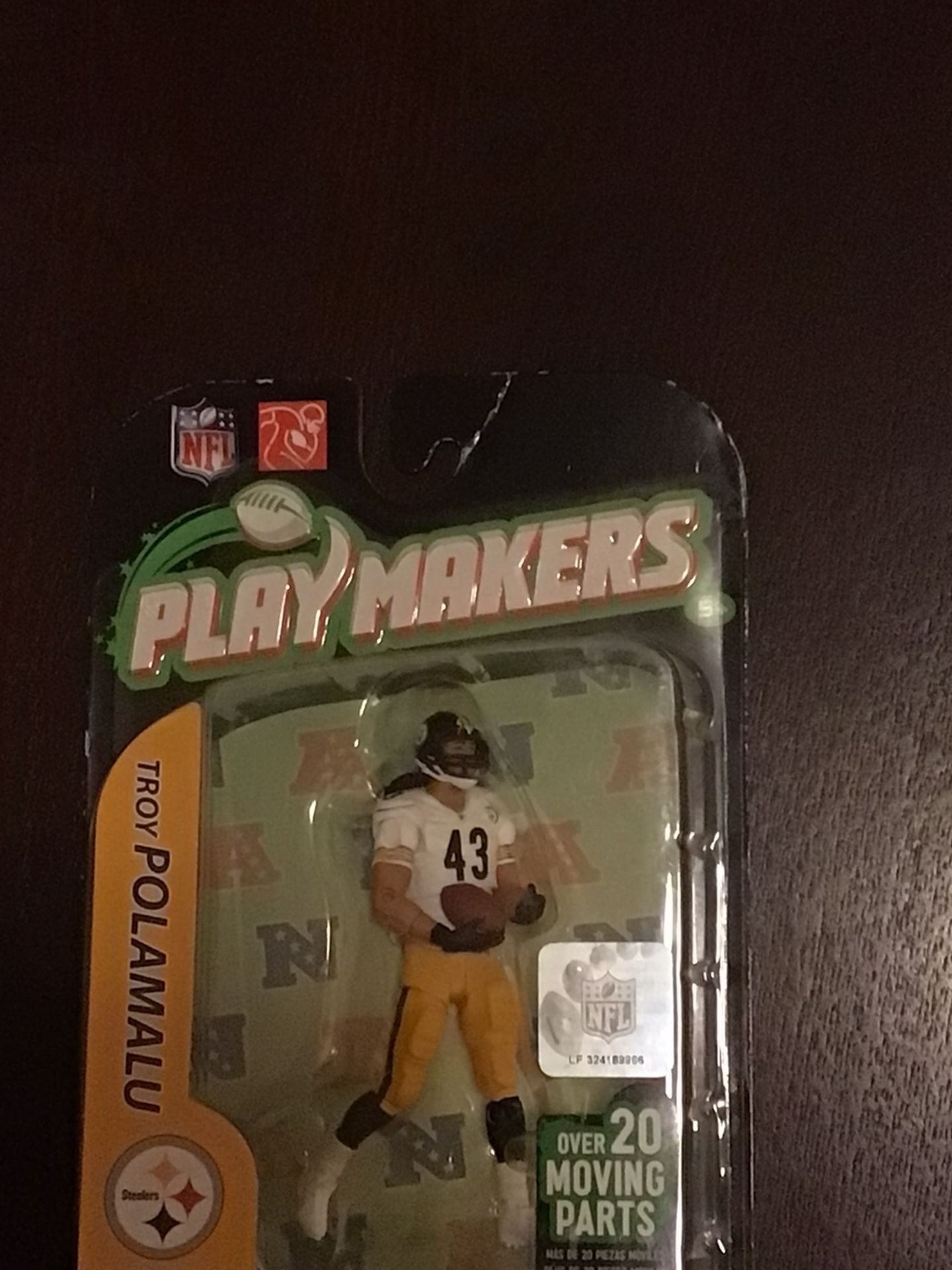 Troy Polamalu Extended McFarlane NFL Playmakers Series 2 Action Figure Brand New $40 OBO
