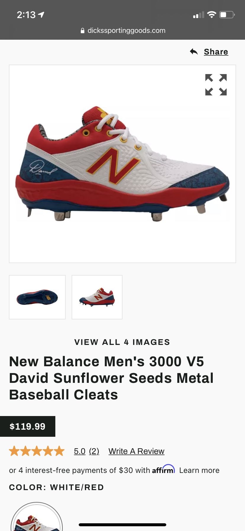 David’s Sunflower Seeds Baseball Cleats