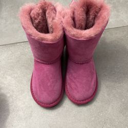 Ugg Pink Toddler Size 11-12 Bailey Boot