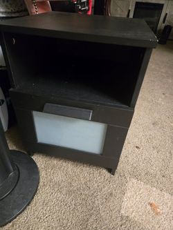 Ikea dark brown nightstand