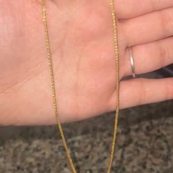 14k Gold Over Silver Chain 