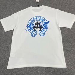 Chrome Hearts Graphic T-Shirt White Blue