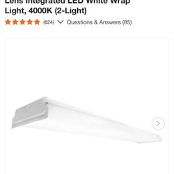 •	4 Ft Integrated LED Wrap Light 5600 Lumens Bright White
