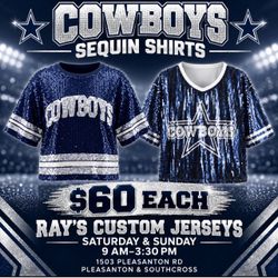 Dallas Cowboys Sequin Shirts
