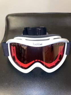 Bollé Ski Goggles White Frame Red Lens