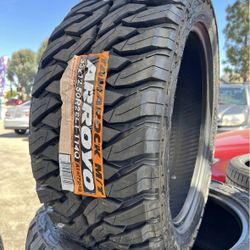 33x12.50R22 ARROYO  (4 TIRES NEW) INCLUDED INSTALLATION AND BALANCING (PROMOTION)✅
