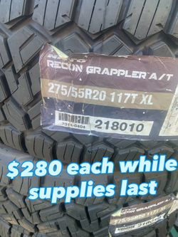 Nitto Recon Grappler A/T 275/55R20 117T XL Tire