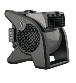 New!!! Lasko Pivoting 11.2 in. 3 Speed High Velocity Blower Fan for Home, Job Site in Gray, 375 CFM, 2 120V Outlets, Circuit Breaker