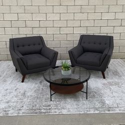 *Free Delivery* Modern Gray Chairs Couch Sofa