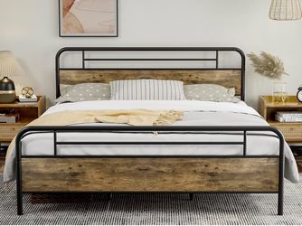 California King Bed Frame w/ Mattress
