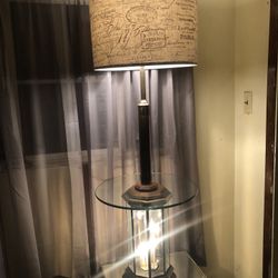 Lamp Glass Table 