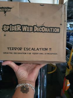 Spider web decoration