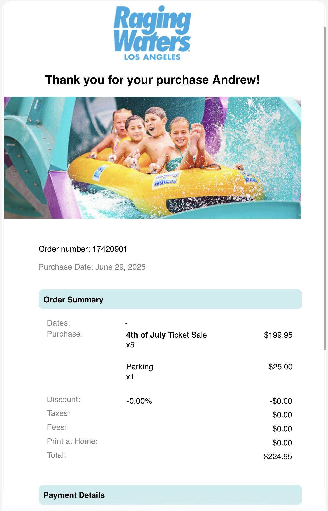 Raging Waters Tickets 50% Off
