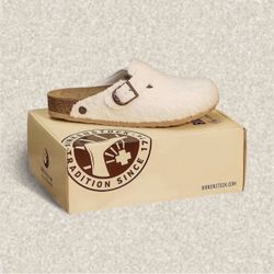 Birkenstock byColeBennett Boston Wooly Moon Buckle
