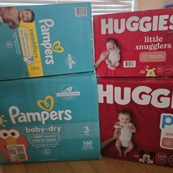 Pampers And Huggies Diapers