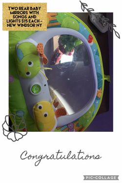 Two baby back seat mirrors for sale