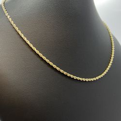 Gold Rope Chain 14K New