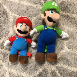Mario and Luigi backpack plush Set