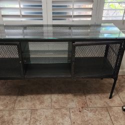 Modern Metal TV Stand Cabinet