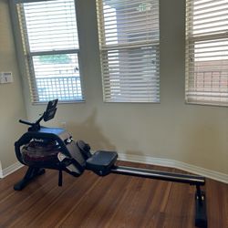 Water Rower With Exercise Mat