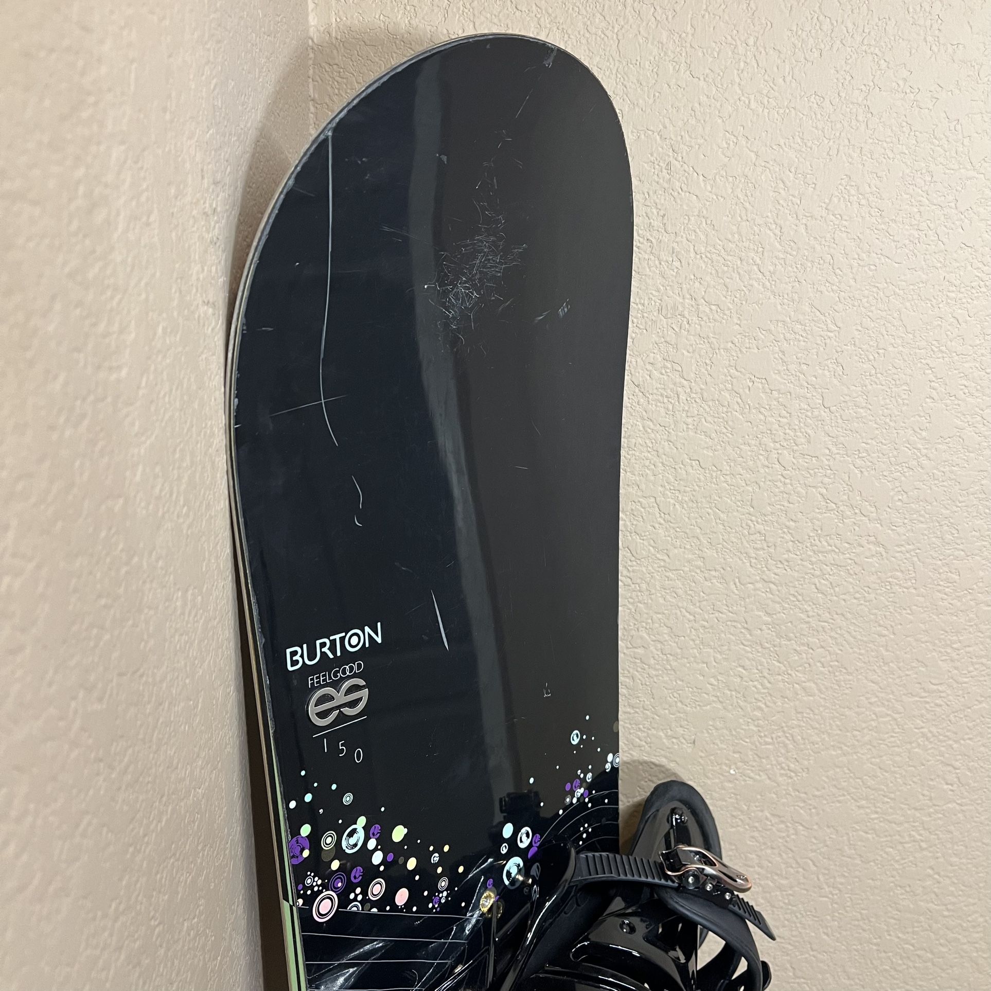 Burton Feelgood 150cm Snowboard And Burton Lexa Bindings