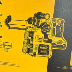 Dewalt 20vXR 1” SDS Plus Rotary Hammer Kit With Dust Extractor 