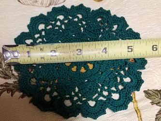 Hand made crochet coasters