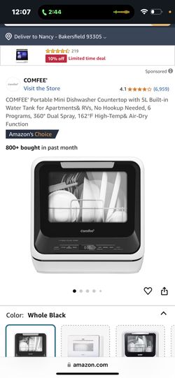 COMFEE' Portable Mini Dishwasher 