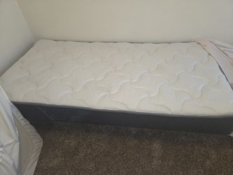 Twin mattress and fraim