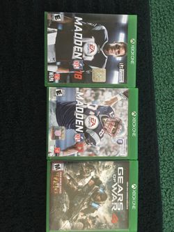 Madden 18, Madden 17, Gears of war 4