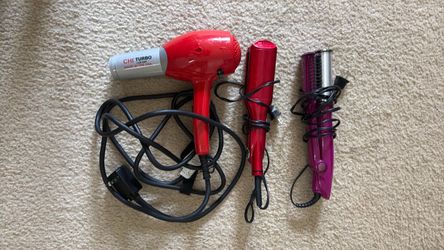 Hair dryer and straightener