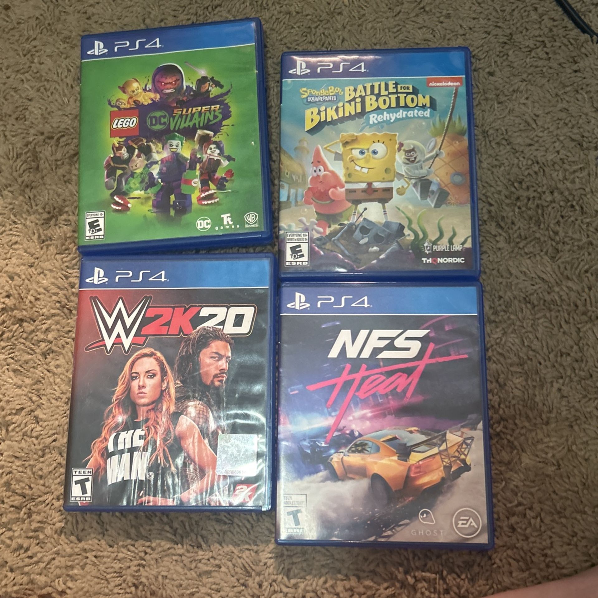 4 PS4 Game Discs