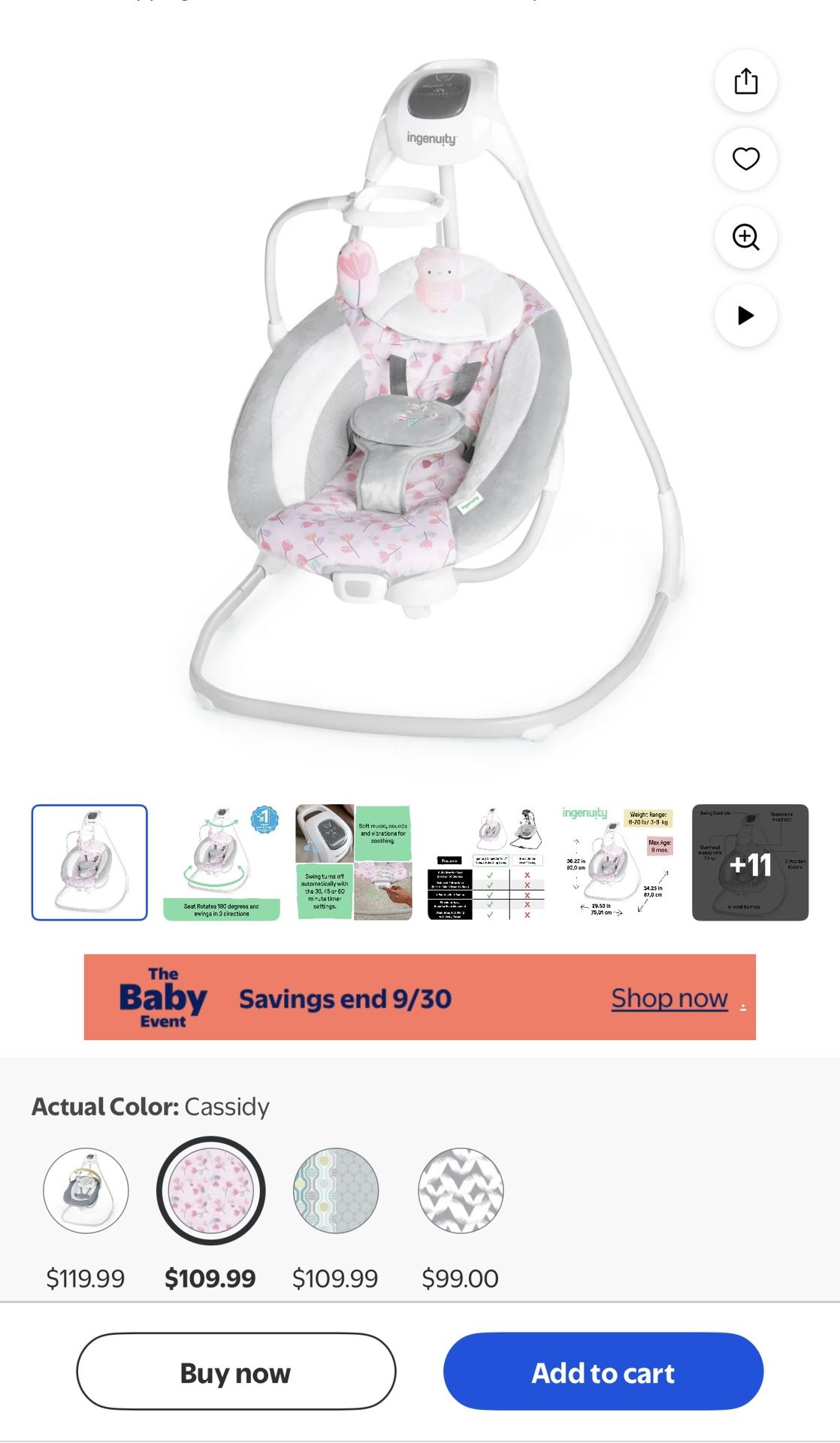 Ingenuity Baby Swing
