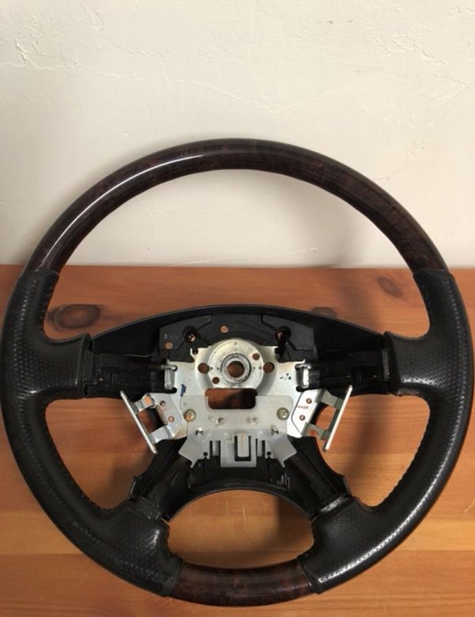 Honda/Acura OEM Wood-Leather Steering Wheel.