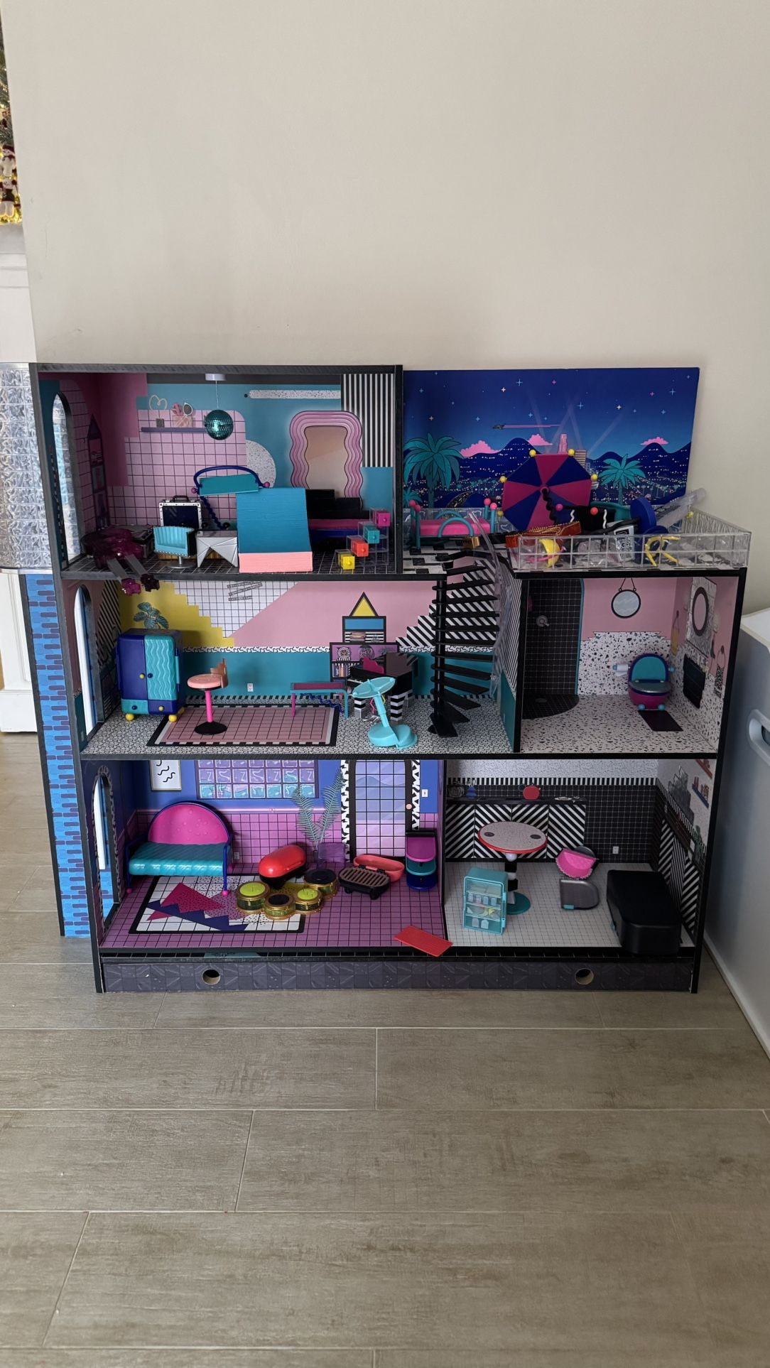 LOL Surprise OMG House Real Wood Dollhouse