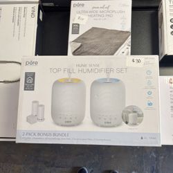 Pure Enrichment Hume Sense Top Fill Humidifier 2‑Pack