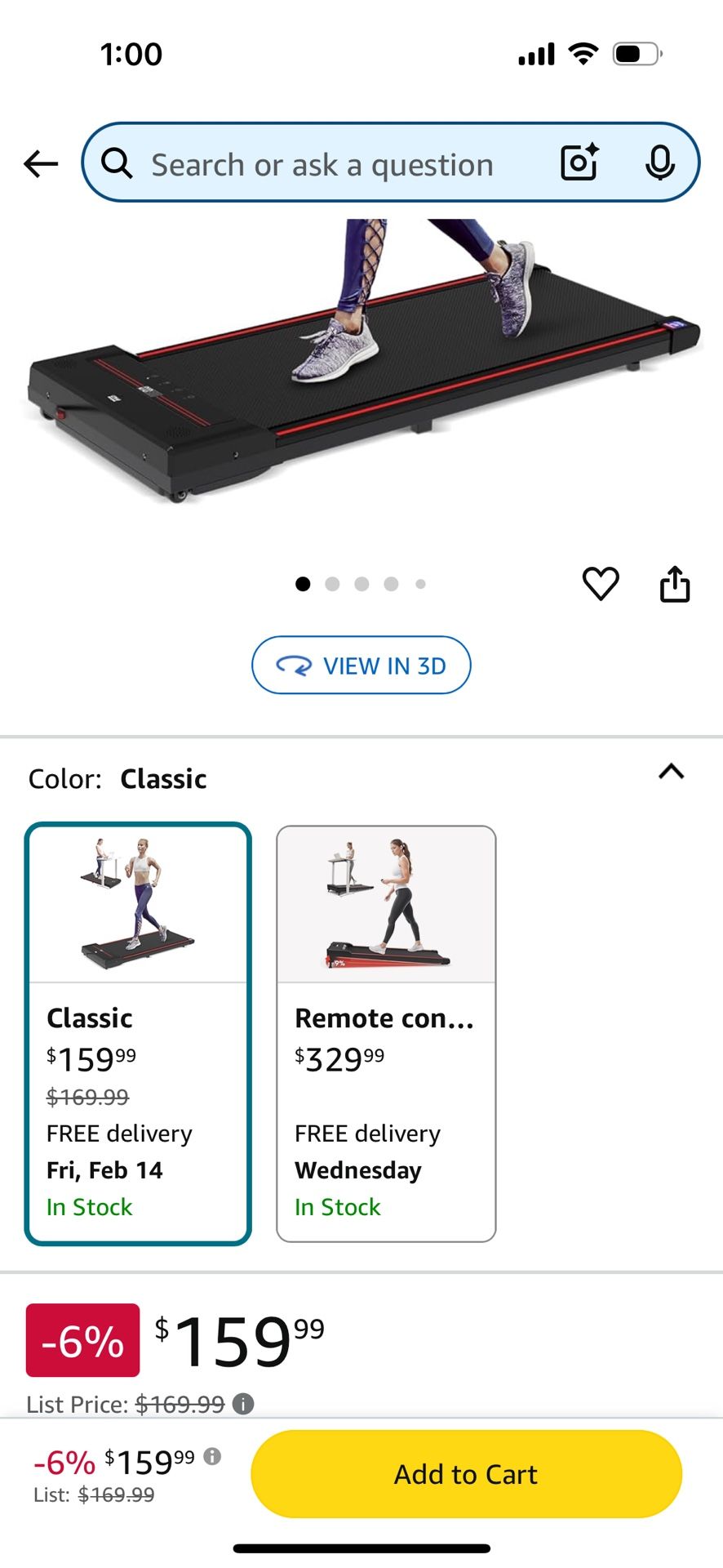Treadmill Sperax Like New